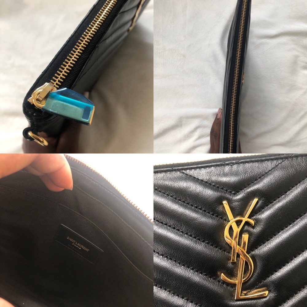 ~SOLD~Saint Laurent Monogram Pouch - Picture 7 of 8
